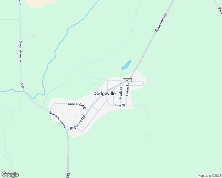 map of restaurants, bars, coffee shops, grocery stores, and more near Superior Road in Houghton