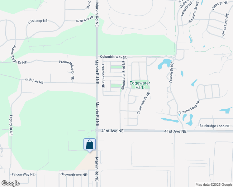 map of restaurants, bars, coffee shops, grocery stores, and more near 7620 Traditions Avenue Northeast in Lacey