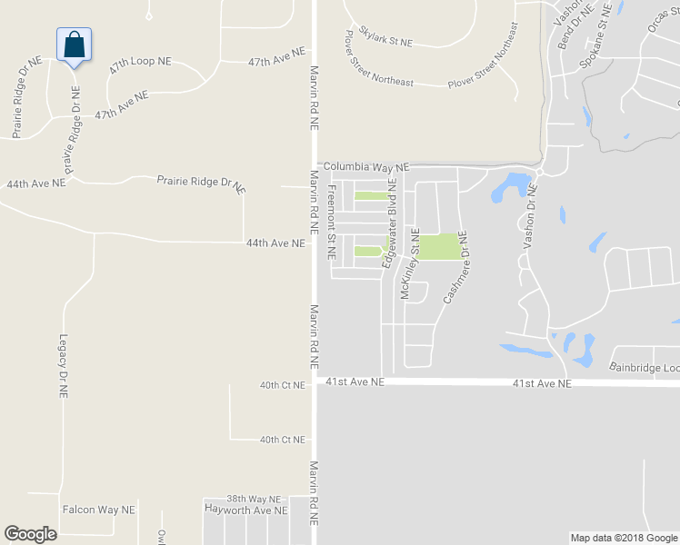 map of restaurants, bars, coffee shops, grocery stores, and more near 7516 Traditions Avenue Northeast in Olympia