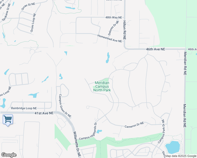 map of restaurants, bars, coffee shops, grocery stores, and more near 8830 Shepard Way Northeast in Lacey