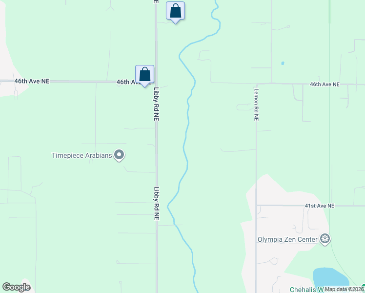 map of restaurants, bars, coffee shops, grocery stores, and more near 4248 Libby Road Northeast in Olympia