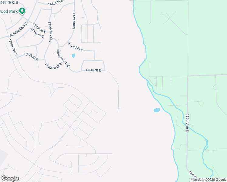 map of restaurants, bars, coffee shops, grocery stores, and more near 14106 176th Street East in Puyallup