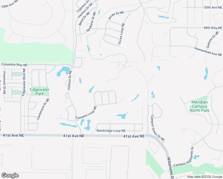 map of restaurants, bars, coffee shops, grocery stores, and more near 8337 Camano Loop Northeast in Lacey