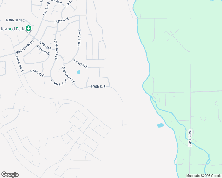 map of restaurants, bars, coffee shops, grocery stores, and more near 14106 176th Street East in Puyallup