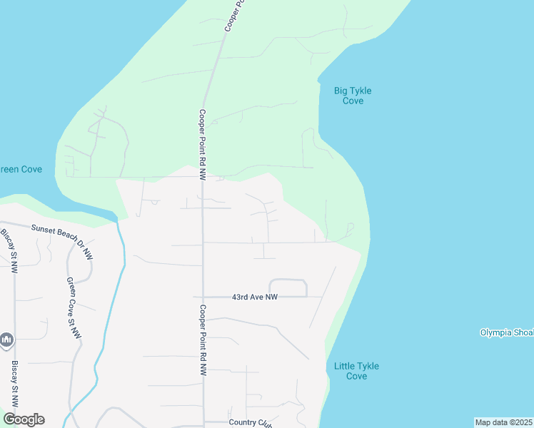 map of restaurants, bars, coffee shops, grocery stores, and more near Ridgewood Court Northwest in Thurston County