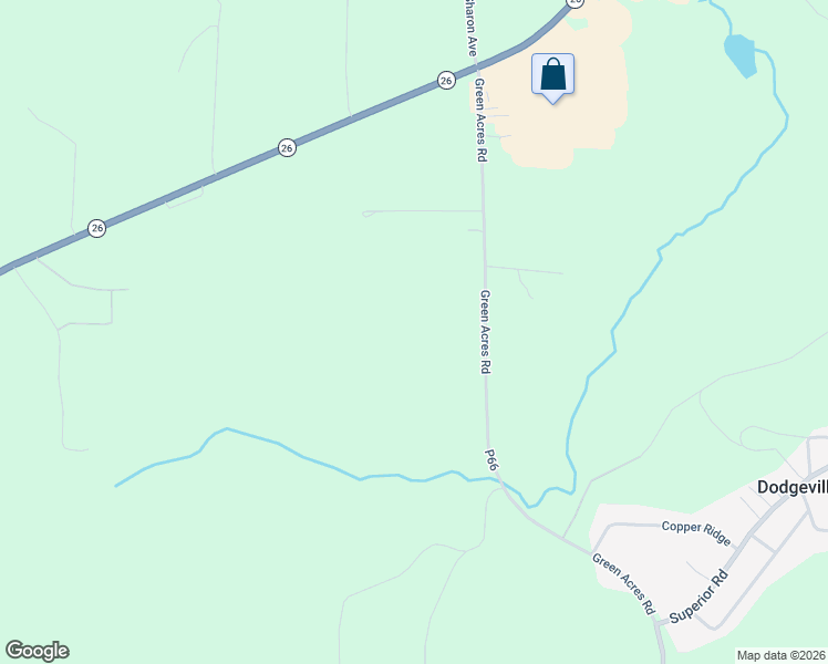 map of restaurants, bars, coffee shops, grocery stores, and more near 46891 Green Acres Road in Houghton
