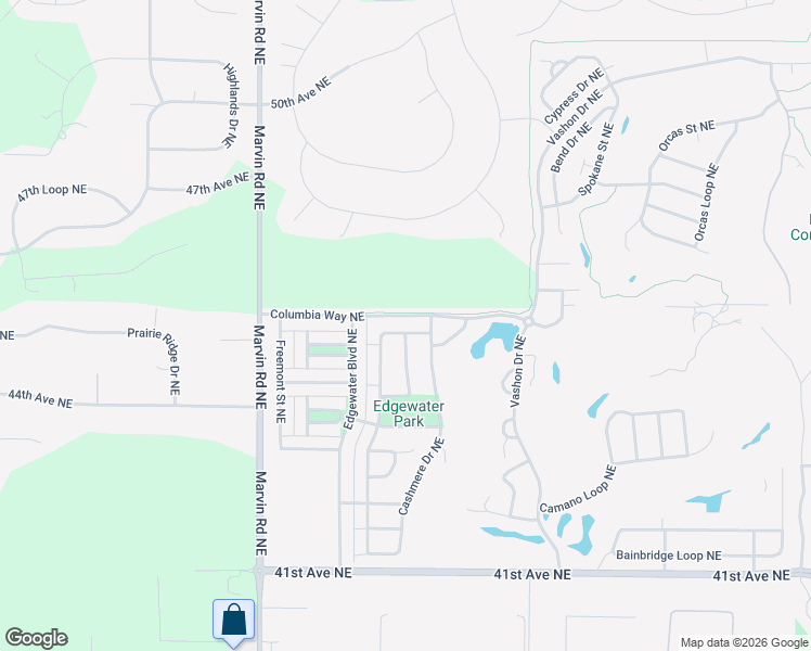 map of restaurants, bars, coffee shops, grocery stores, and more near 7740 Keystone Avenue Northeast in Lacey