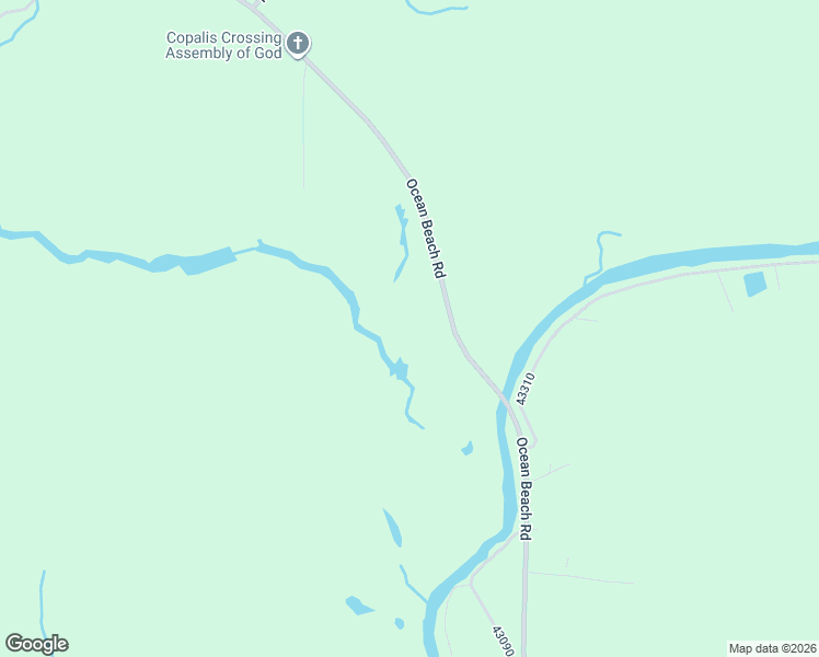 map of restaurants, bars, coffee shops, grocery stores, and more near 1487 Ocean Beach Road in Hoquiam