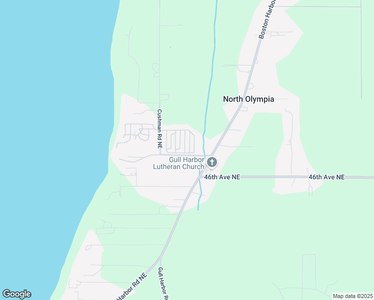 map of restaurants, bars, coffee shops, grocery stores, and more near 4806 Cushman Road Northeast in Olympia