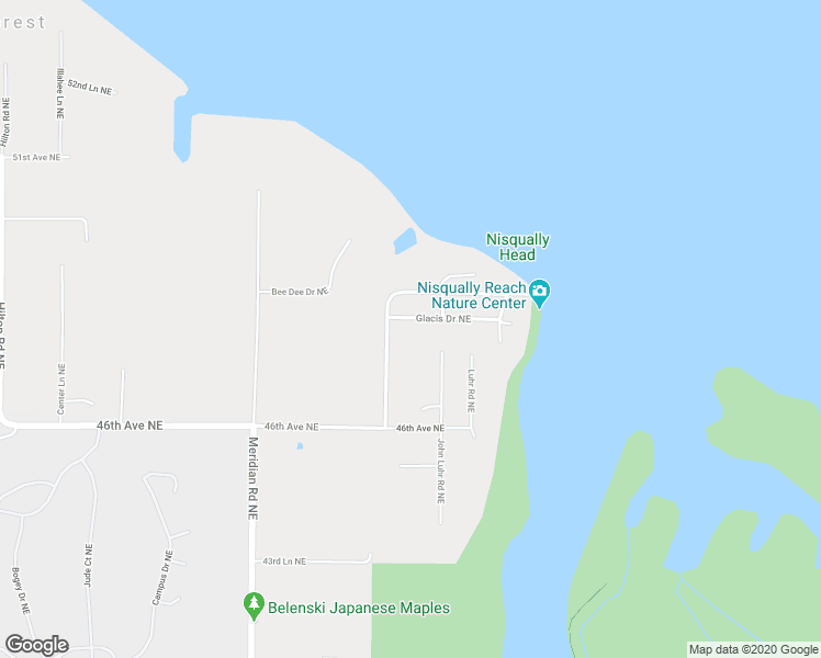 map of restaurants, bars, coffee shops, grocery stores, and more near 9737 Glacis Drive Northeast in Olympia