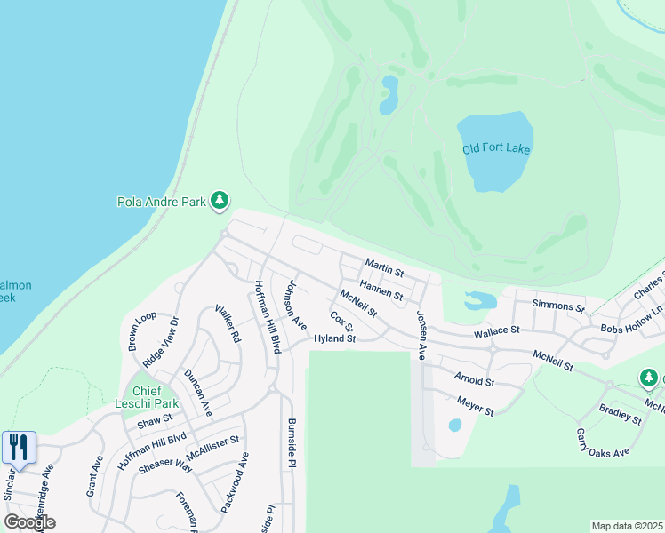 map of restaurants, bars, coffee shops, grocery stores, and more near 1953 Cox Avenue in DuPont