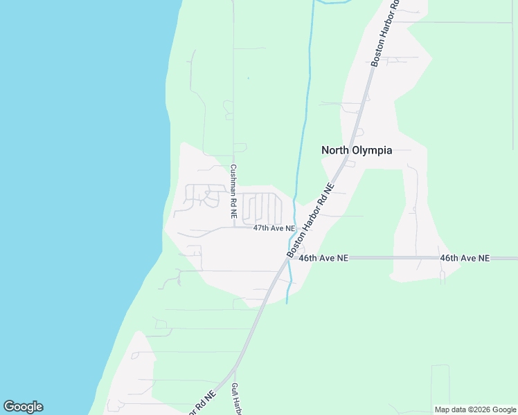 map of restaurants, bars, coffee shops, grocery stores, and more near 1010-1160 47th Ave NE in Olympia