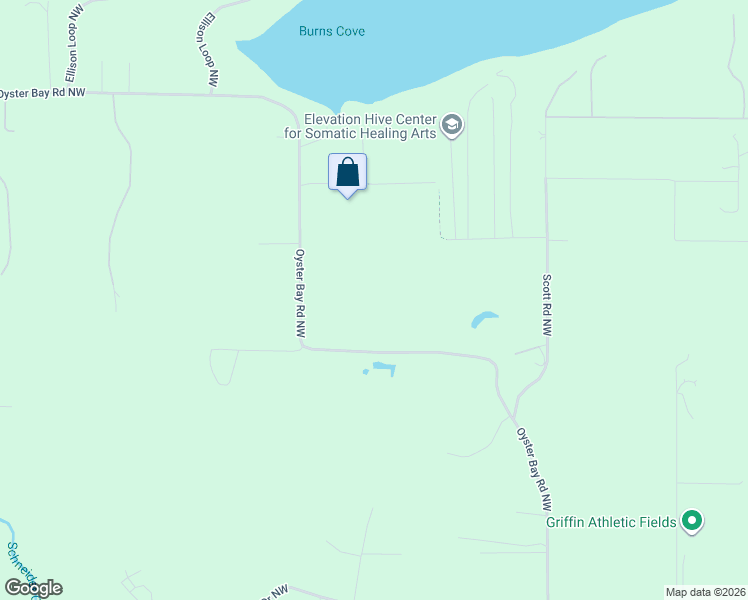 map of restaurants, bars, coffee shops, grocery stores, and more near 4642 Oyster Bay Road Northwest in Olympia