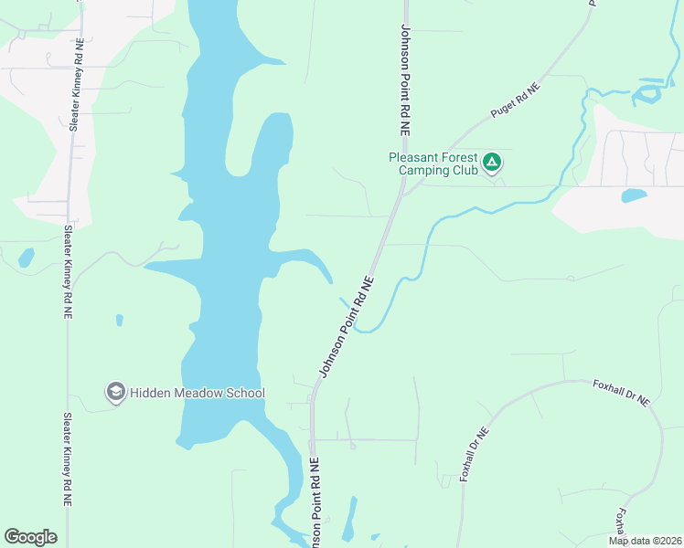 map of restaurants, bars, coffee shops, grocery stores, and more near 4711 Johnson Point Road Northeast in Olympia