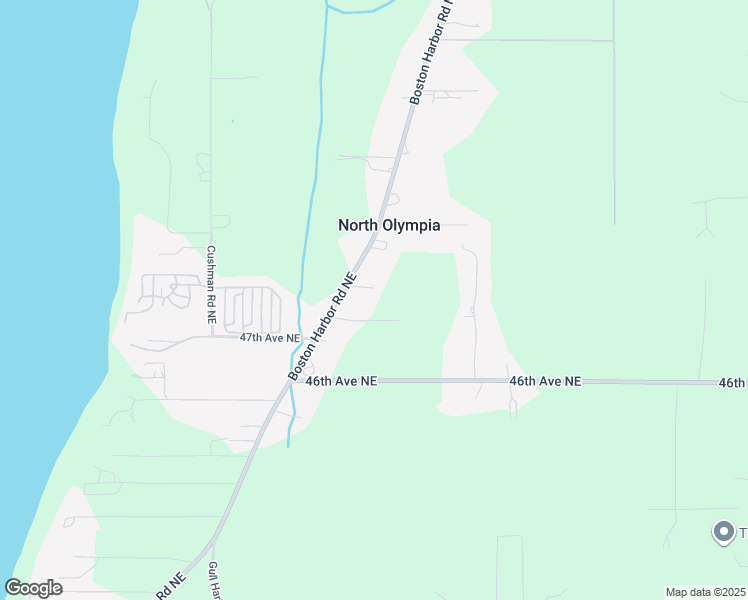 map of restaurants, bars, coffee shops, grocery stores, and more near 4710 Boston Harbor Road Northeast in Olympia