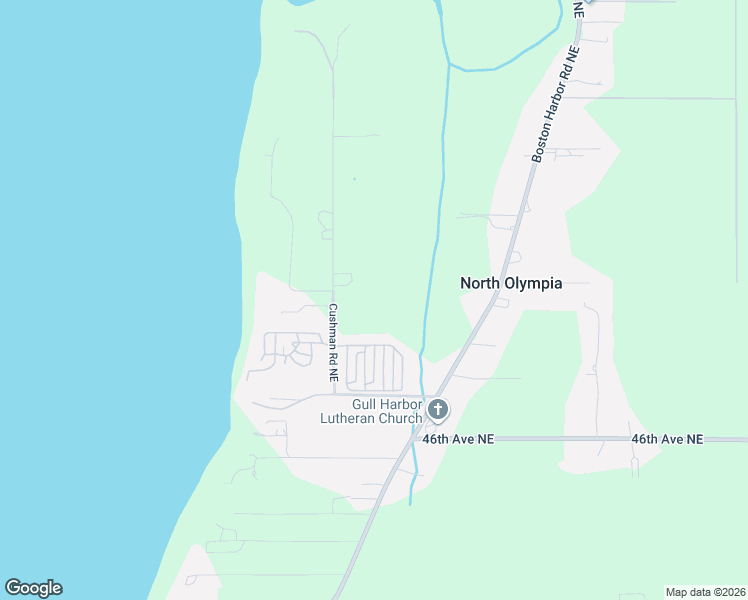map of restaurants, bars, coffee shops, grocery stores, and more near 4848 Cushman Road Northeast in Olympia