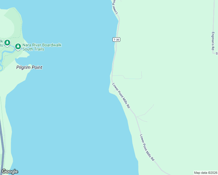 map of restaurants, bars, coffee shops, grocery stores, and more near Lower Point Mills Road in Hancock