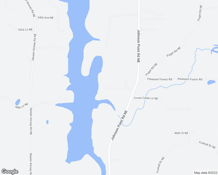 map of restaurants, bars, coffee shops, grocery stores, and more near 4843 Johnson Point Road Northeast in Olympia
