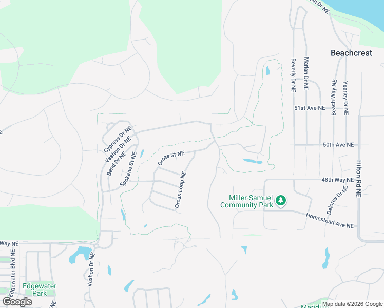 map of restaurants, bars, coffee shops, grocery stores, and more near 5035 Orcas Street Northeast in Lacey