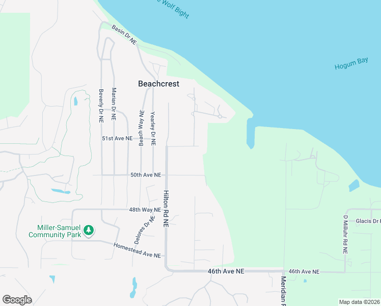 map of restaurants, bars, coffee shops, grocery stores, and more near 9009 51st Avenue Northeast in Olympia