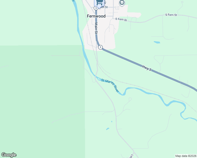 map of restaurants, bars, coffee shops, grocery stores, and more near 300 Carpenter Creek Road in Fernwood