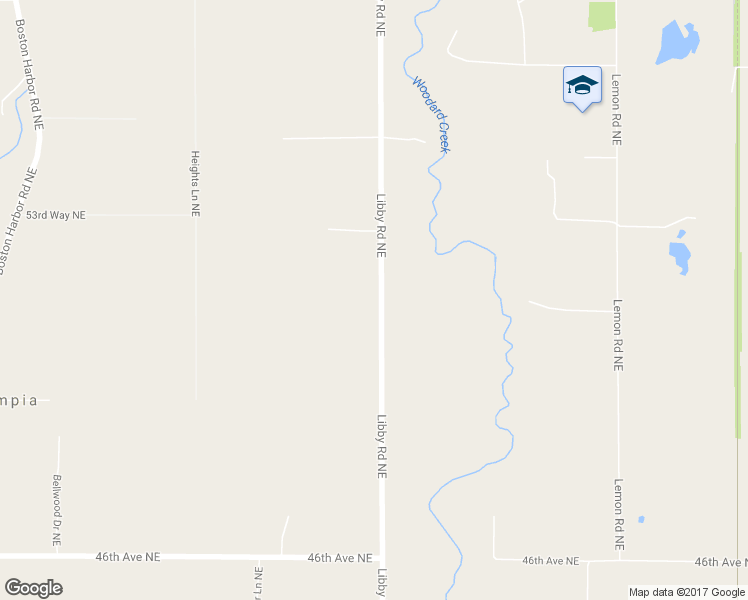 map of restaurants, bars, coffee shops, grocery stores, and more near 5115 Libby Road Northeast in Olympia