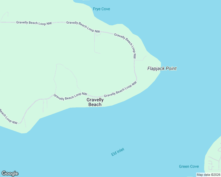 map of restaurants, bars, coffee shops, grocery stores, and more near 3301 Gravelly Beach Loop Northwest in Olympia