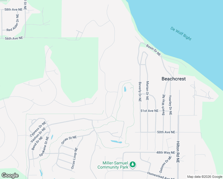 map of restaurants, bars, coffee shops, grocery stores, and more near 8708 Vashon Court Northeast in Lacey