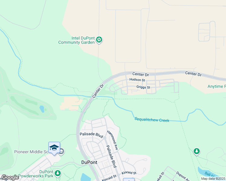 map of restaurants, bars, coffee shops, grocery stores, and more near 1373 Hudson Street in DuPont