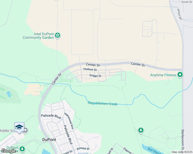 map of restaurants, bars, coffee shops, grocery stores, and more near 1243 Evans Court in DuPont