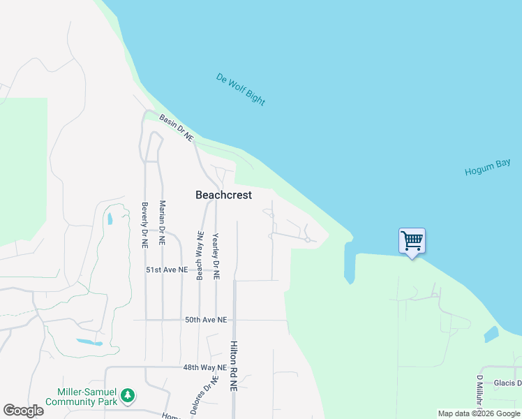 map of restaurants, bars, coffee shops, grocery stores, and more near 5315 Illahee Lane Northeast in Olympia