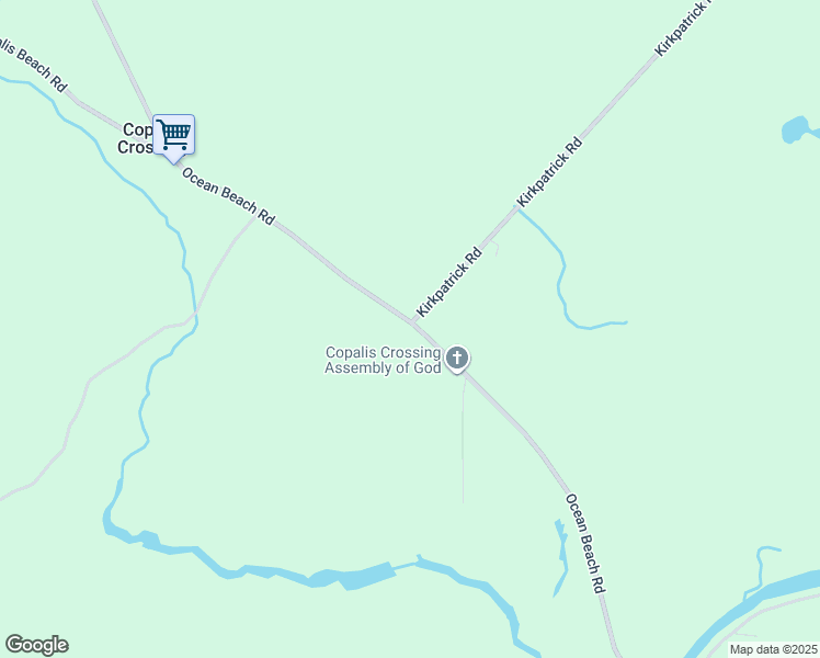 map of restaurants, bars, coffee shops, grocery stores, and more near 1599 Ocean Beach Road in Hoquiam