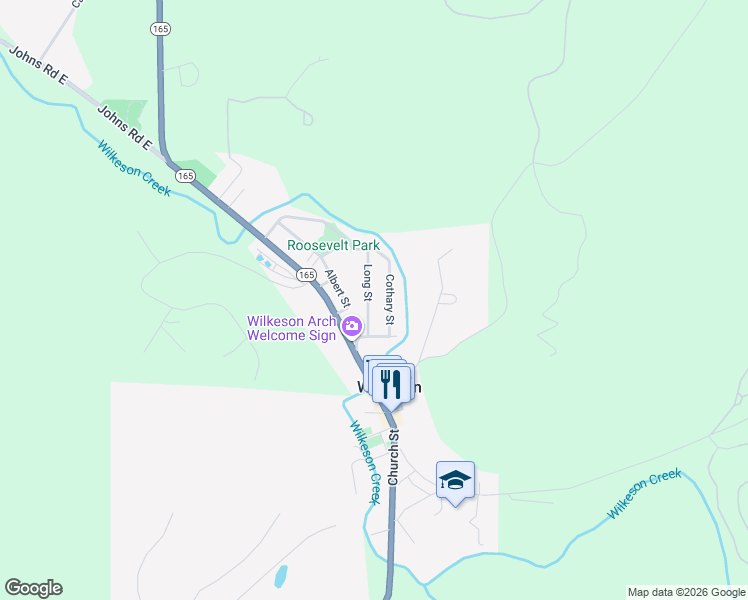 map of restaurants, bars, coffee shops, grocery stores, and more near 426 Cothary Street in Buckley