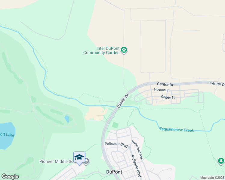 map of restaurants, bars, coffee shops, grocery stores, and more near 1600 Sequalitchew Drive in DuPont