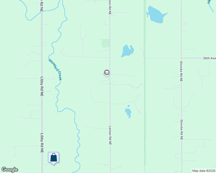 map of restaurants, bars, coffee shops, grocery stores, and more near 5406 Lemon Road Northeast in Olympia