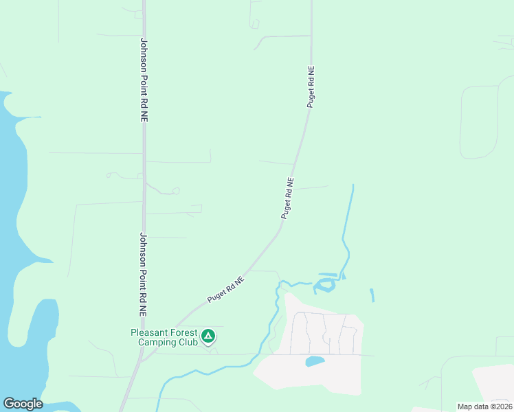 map of restaurants, bars, coffee shops, grocery stores, and more near 5447 Puget Road Northeast in Olympia