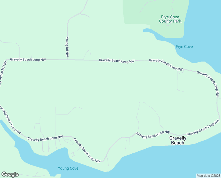 map of restaurants, bars, coffee shops, grocery stores, and more near 2445 Gravelly Beach Loop Northwest in Olympia