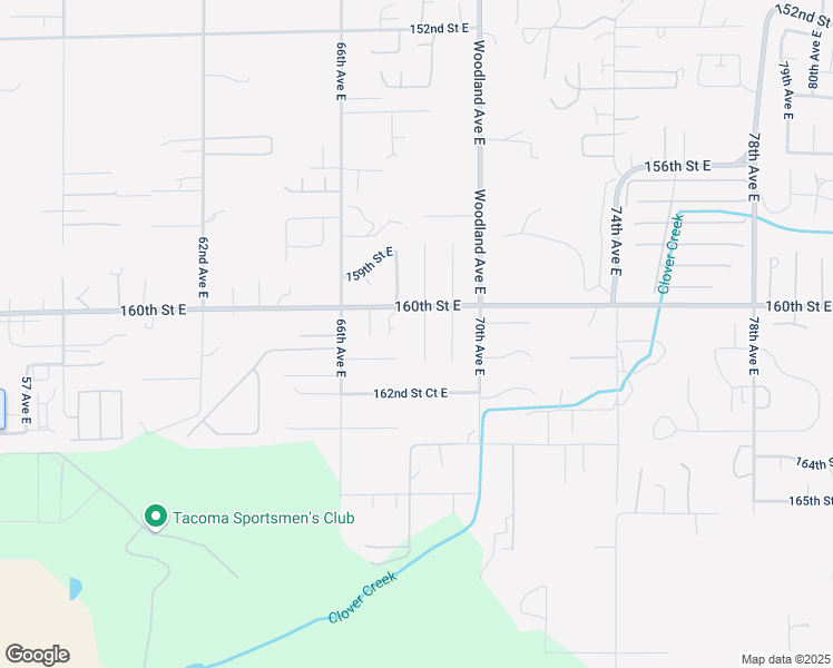 map of restaurants, bars, coffee shops, grocery stores, and more near 16018 68th Avenue Court East in Puyallup