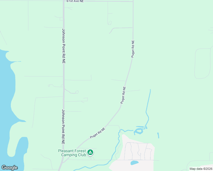 map of restaurants, bars, coffee shops, grocery stores, and more near 5447 Puget Road Northeast in Olympia