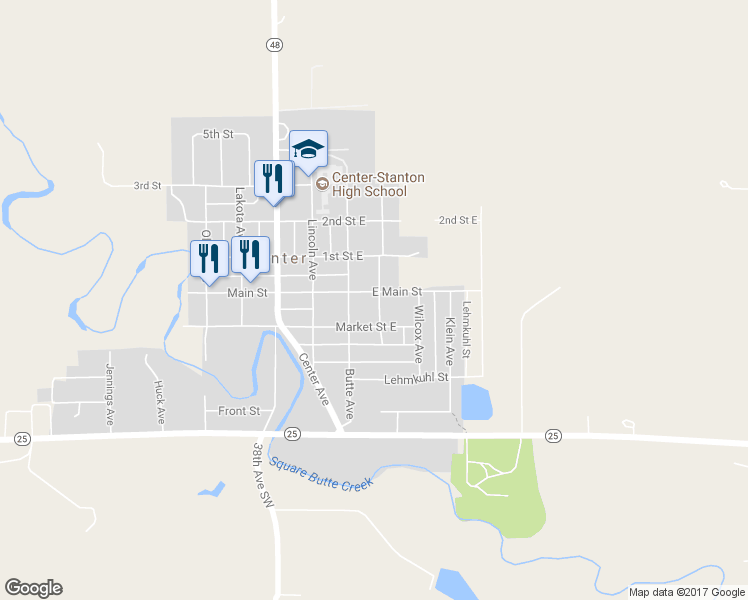 map of restaurants, bars, coffee shops, grocery stores, and more near 102 Yatsin Avenue in Center