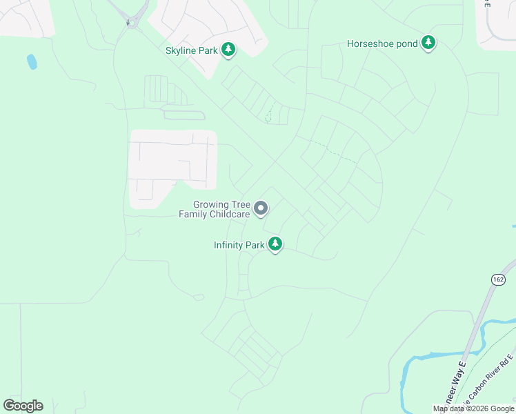 map of restaurants, bars, coffee shops, grocery stores, and more near 20011 156th Street East in Bonney Lake