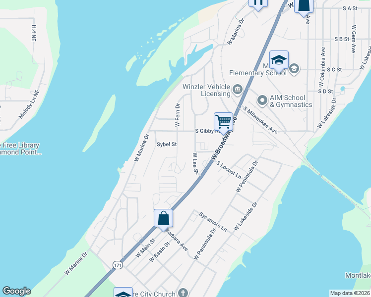 map of restaurants, bars, coffee shops, grocery stores, and more near 1628 West Lee Street in Moses Lake