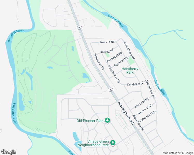 map of restaurants, bars, coffee shops, grocery stores, and more near 15415 148th Avenue Court East in Orting