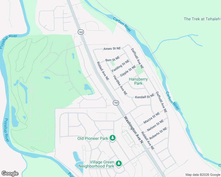 map of restaurants, bars, coffee shops, grocery stores, and more near 15427 148th Avenue Court East in Orting