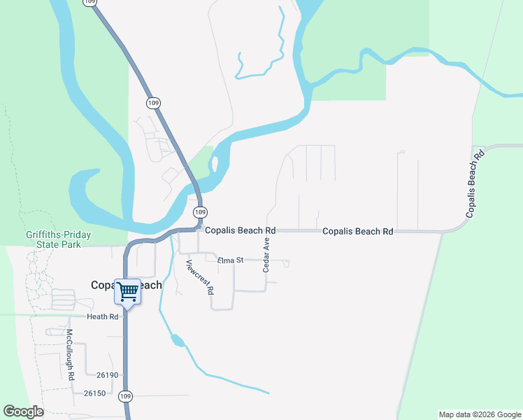 map of restaurants, bars, coffee shops, grocery stores, and more near 700 Copalis Beach Rd in Copalis Beach