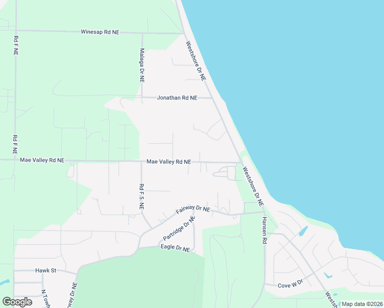 map of restaurants, bars, coffee shops, grocery stores, and more near 2091 Elsie Road Northeast in Moses Lake