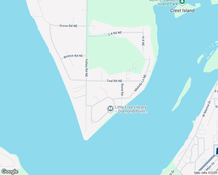 map of restaurants, bars, coffee shops, grocery stores, and more near 2033 H.2 Northeast in Moses Lake