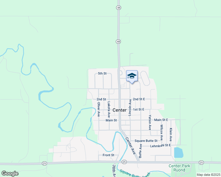 map of restaurants, bars, coffee shops, grocery stores, and more near 217 Lakota Avenue in Center
