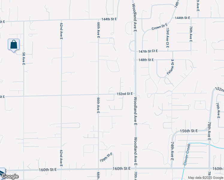 map of restaurants, bars, coffee shops, grocery stores, and more near 15019 66th Avenue East in Puyallup