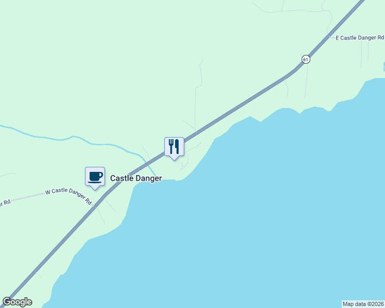 map of restaurants, bars, coffee shops, grocery stores, and more near 2880 Minnesota 61 in Two Harbors